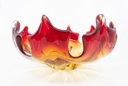 Grosse Glasschale Ahornblatt