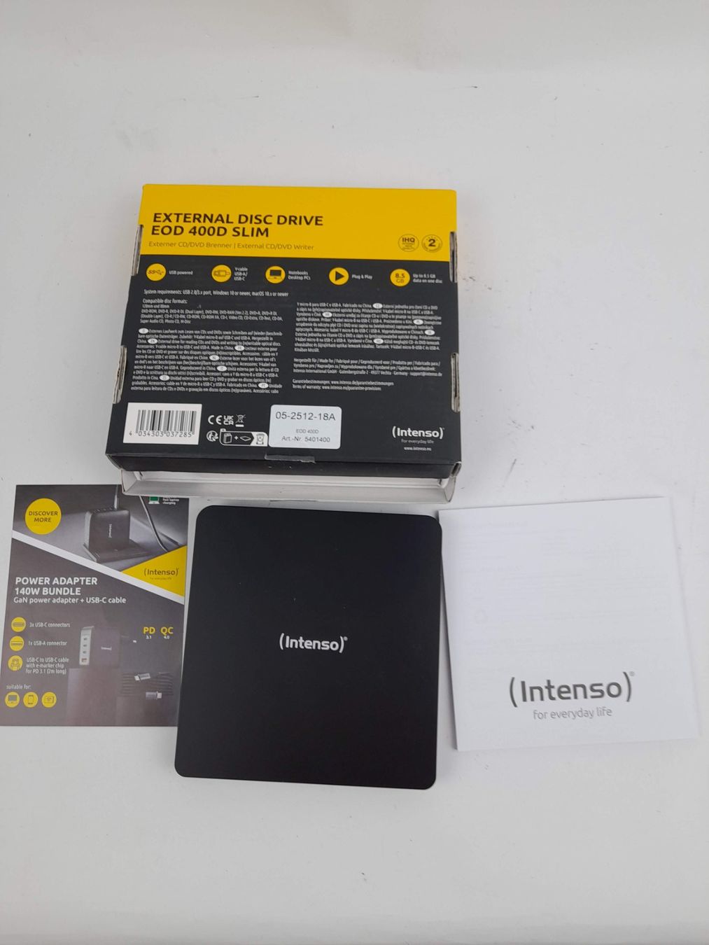 Sistemi audio & multimediali: INTENSO CD/DVD-Brenner External Disc Drive EOD 400D Slim – Nuovo (secondo la descrizione) da Liebefeld venduto da Restwert_Liebefeld 2