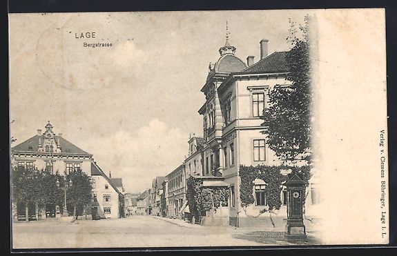 Cartoline postali: Lage / Lippe, Wettersäule an der Bergst – Usato da Berlin venduto da bartko-reher