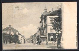 Lage / Lippe, Wettersäule an der Bergst