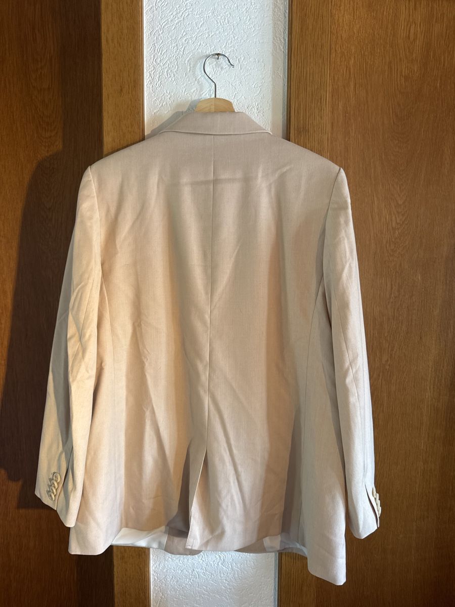 H&M Jacken: Long Blazer beige Leinenlook – Gebraucht aus Rohrbachgraben von kae_5lhf 3