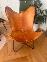 Ledersessel / Butterfly Chair braun