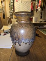 Alte Vase W. Germany Braun 24cm (M)