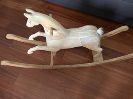 Schaukelpferd aus Holz - Oberholzer Wagnerei - original