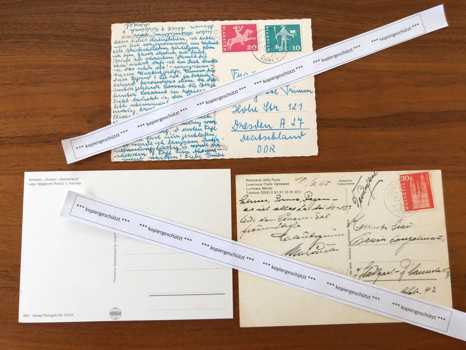 Cartoline postali: 3x AK Ronco Ascona Verzasca Tessin – Usato da Hefenhofen venduto da Bierinder 1