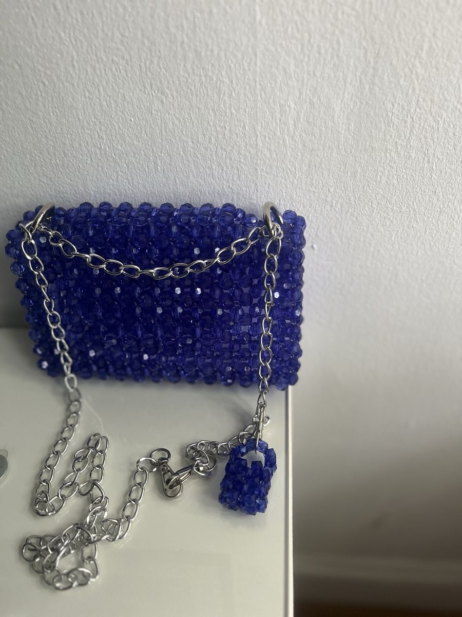Borse da donna: Handgemachte Perlen-Handtasche mit Mini-Taschenanhänger – Nuovo (secondo la descrizione) da Möhlin venduto da mil_h55x 8