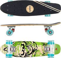 FunTomia Mini Cruiser Skateboard 57 cm mit LED-Rollen