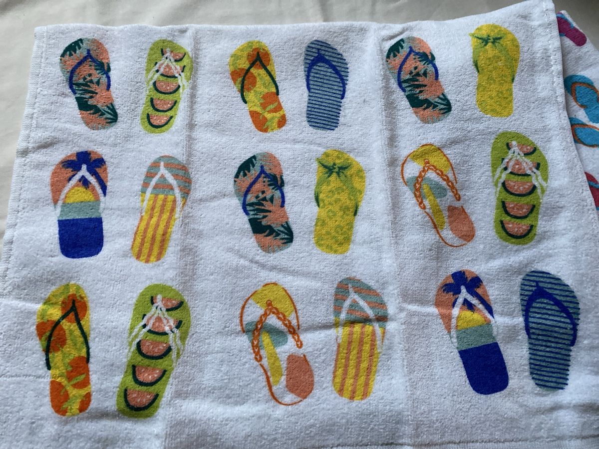 Strofinacci: 2x Summer kitchen Towels Flip-Flops Design – Nuovo e nell'imballaggio originale da Buttikon SZ venduto da Maxwelltime 1