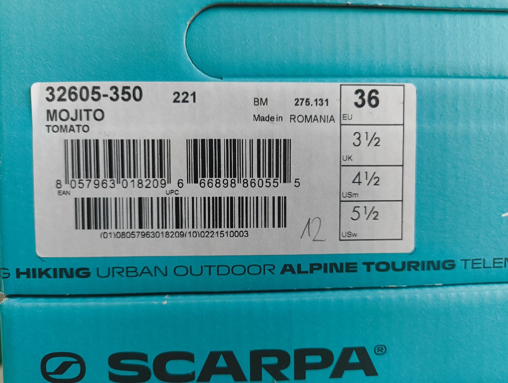 Scarpa Herrenschuhe: Scarpa Mojito Wanderschuhe Rot Grösse 36 Neu – Neu und originalverpackt aus Uitikon Waldegg von PJLS1 5