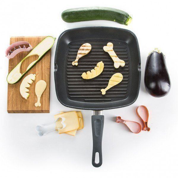 Elettrodomestici da cucina: Gemüse-Ausstecher BBQ-Veggies 3er-Set – Nuovo e nell'imballaggio originale da Schwyz venduto da mucholoco 1