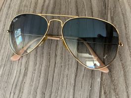 Ray-Ban Sonnenbrille: Aviator Gold - kaum getragen
