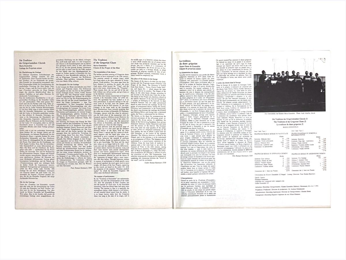 Dischi in vinile: Gregorianischer Choral Chant - Kloster Maria Einsiedeln – Usato da Luzern venduto da woti-shop 5
