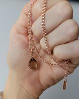 Magnifique collier et son pendentif – Plaqué Or 585 ✨