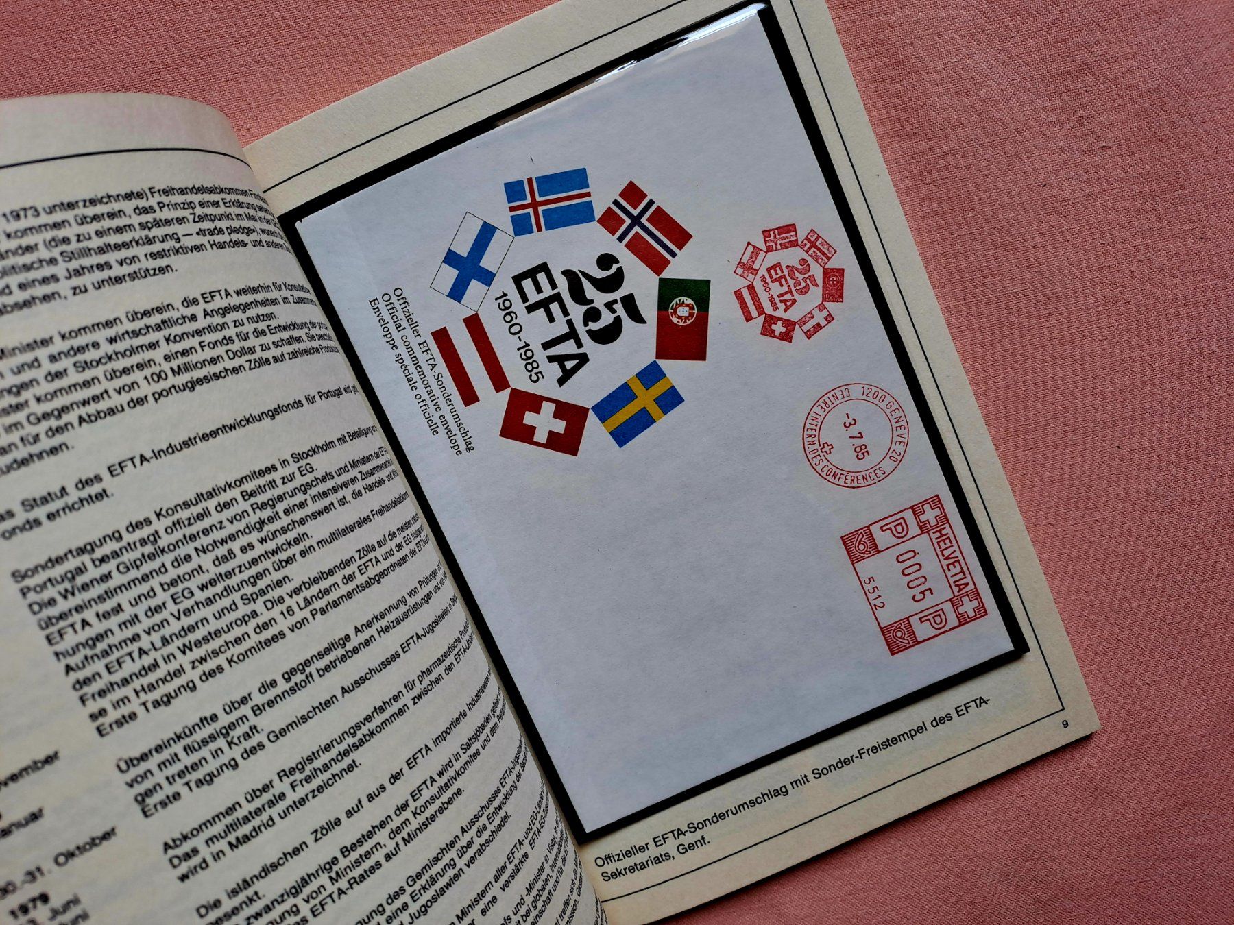 Tutti i francobolli: Jubiläumsbroschüre 25 Jahre EFTA 1985 numeriert – Nuovo (secondo la descrizione) da Ostermundigen venduto da pedru8 1