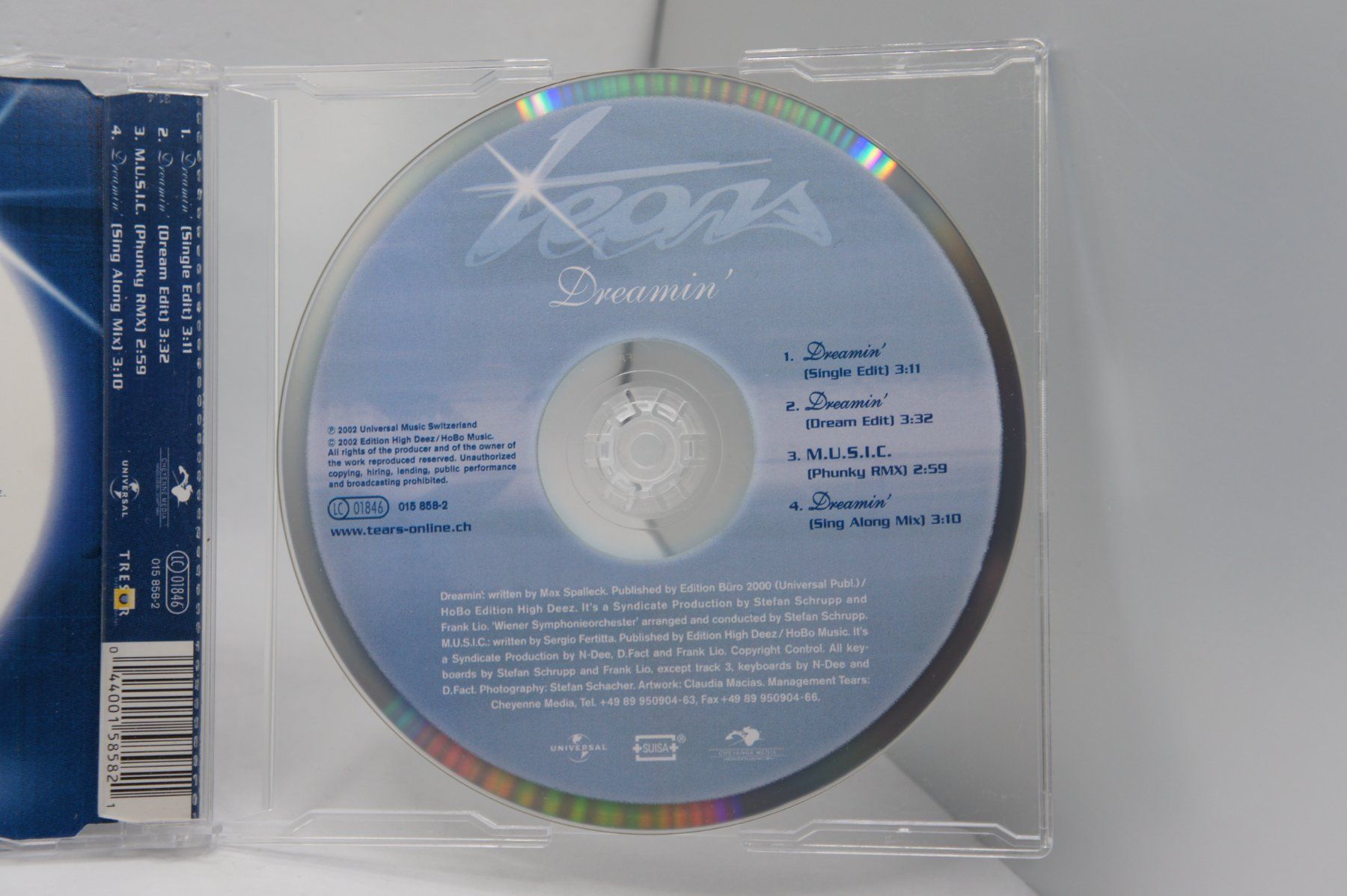 CDs: rare Maxi Single TEARS : Dreamin' – Gebraucht aus Ernetschwil von luisvonerni 3