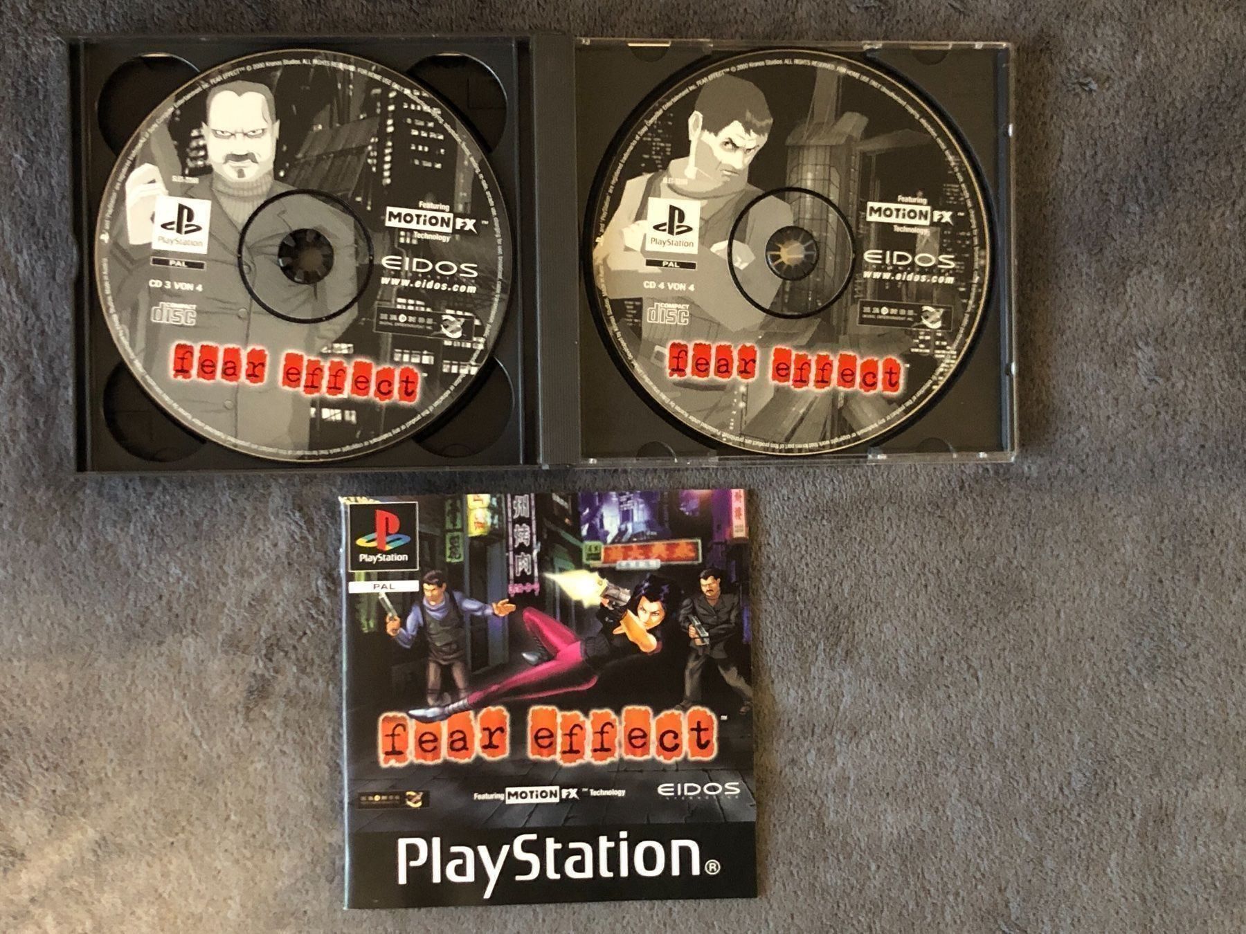 Sony Giochi: PlayStation 1 fear effect 4 Disc – Usato da Regensdorf venduto da scheissspiel 2