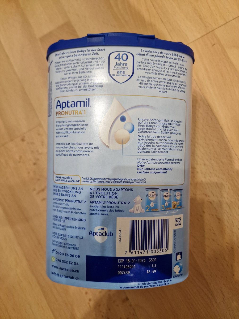Aptamil Cibi & Specialità: Aptamil Pronutra 1, 800g – Nuovo e nell'imballaggio originale da Buchrain venduto da Sssschaller 1