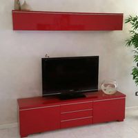 IKEA TV Möbel BESTA BURS rot