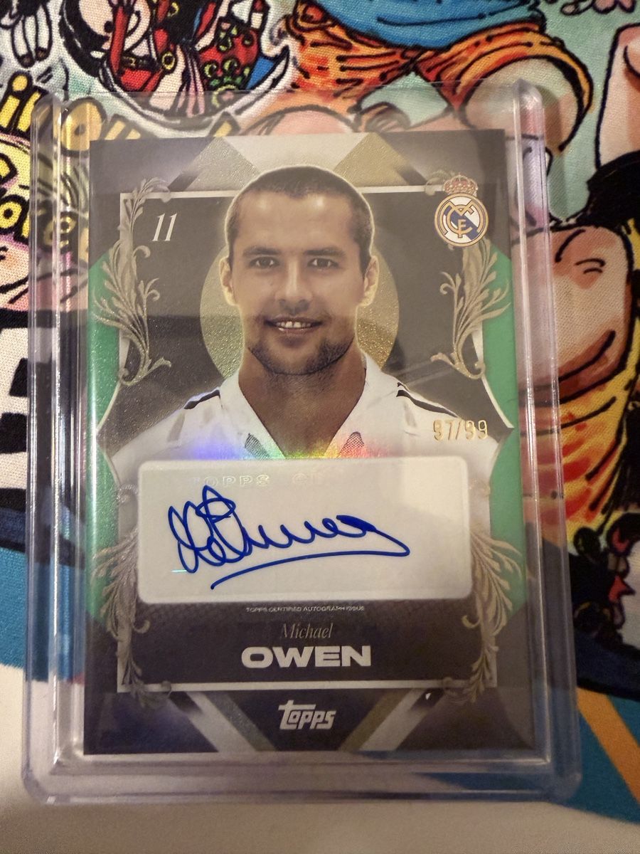Topps Carte collezionabili: Topps Michael Owen Real Madrid Auto 97/99 – Usato da S. Antonino venduto da Mc2495