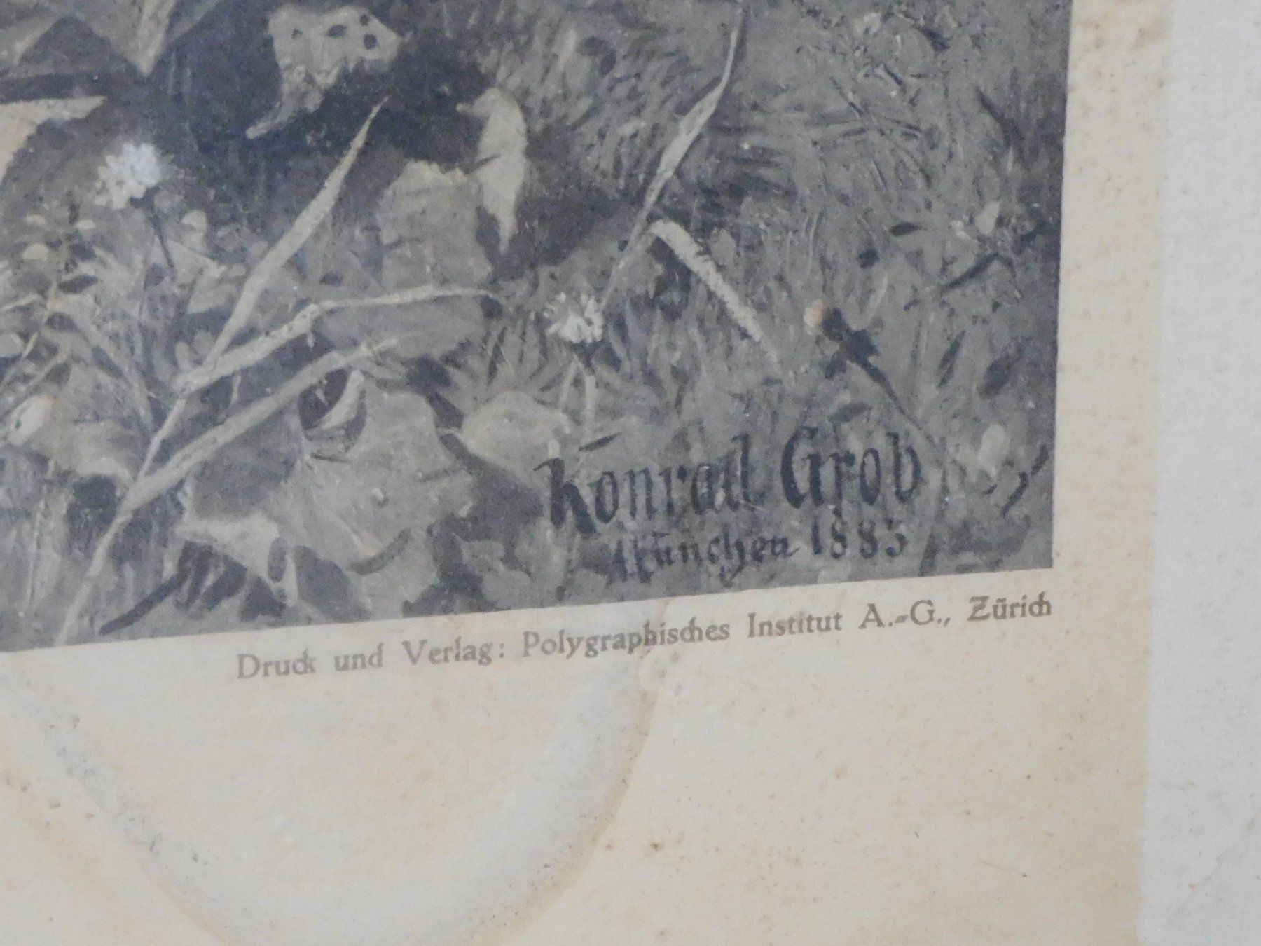 Foto & Immagini: Polygraphie antike Graphik - Mutter Glück  antikes Bild mit – Usato da Sursee venduto da 76 6