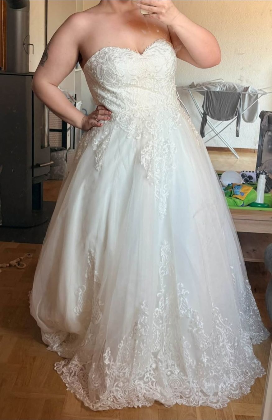 Vestiti: Brautkleid Gr. 46, 48 – Usato da Burgdorf venduto da stefi0801