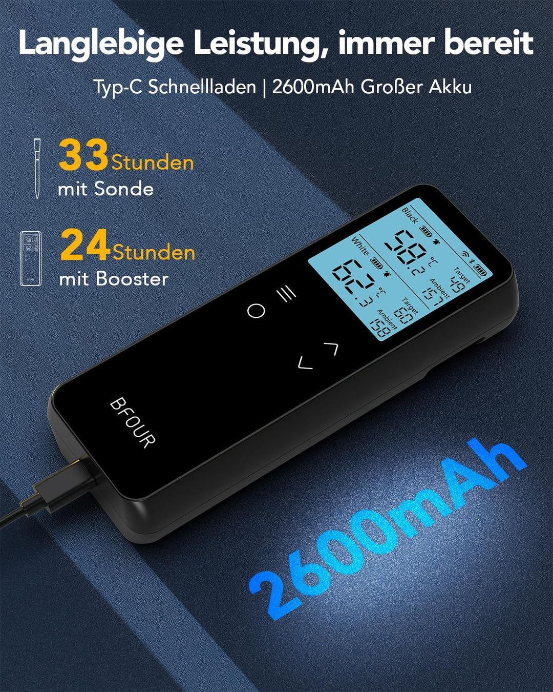 Sonstiges für Haushalt & Wohnen: Fleischthermometer WLAN Bluetooth 2 Sonden 6 Sensoren IP67 – Neu und originalverpackt aus Schaffhausen von her_zt65 5