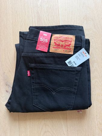 Jeans Levi's 505 noir homme, T. 33/32, NEUF👖