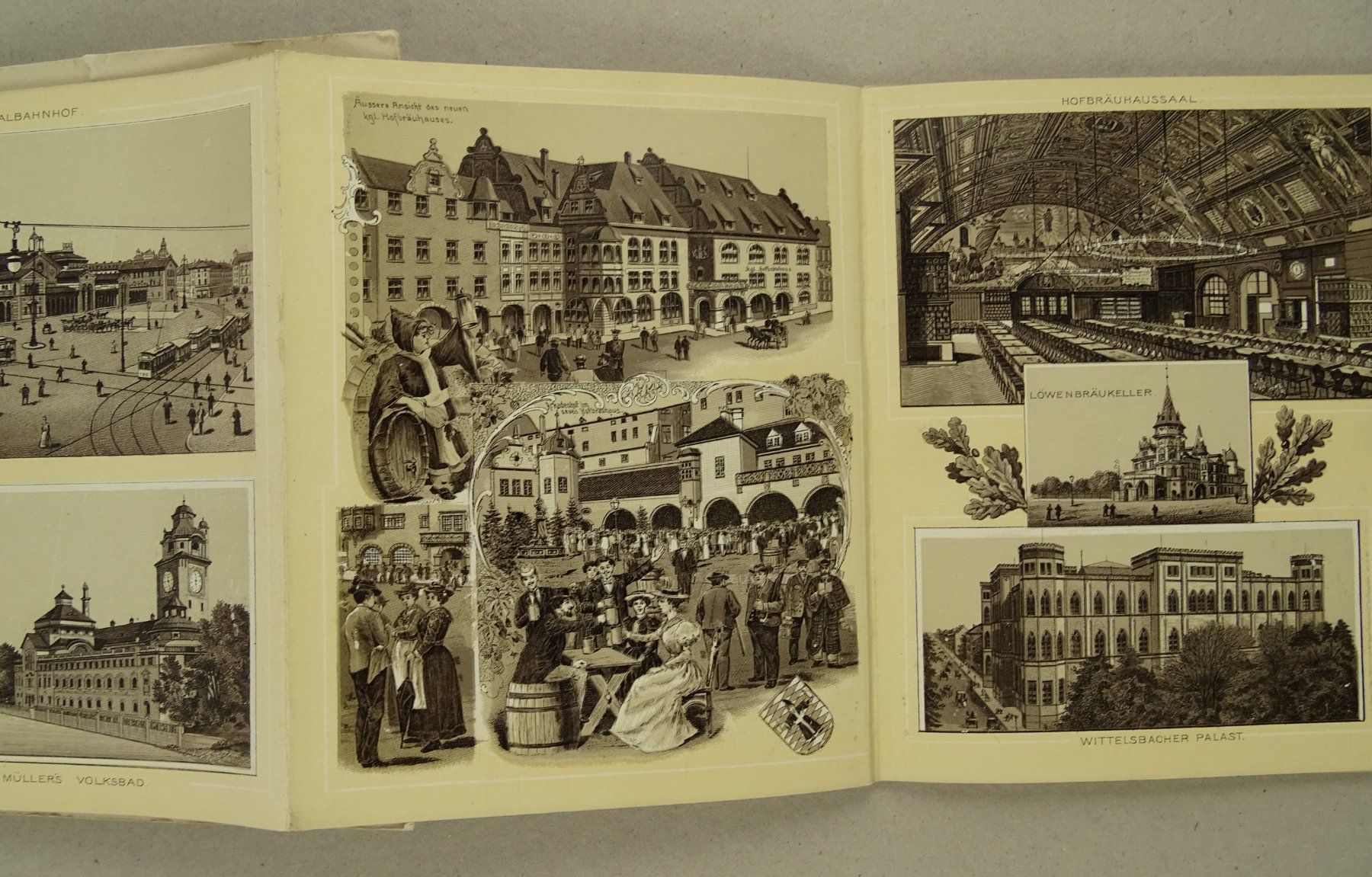 Libri: MÜNCHEN, LEPORELLO MIT PHOTOLITHOS UM 1900 – Usato da Grüningen venduto da Kartensammler 4