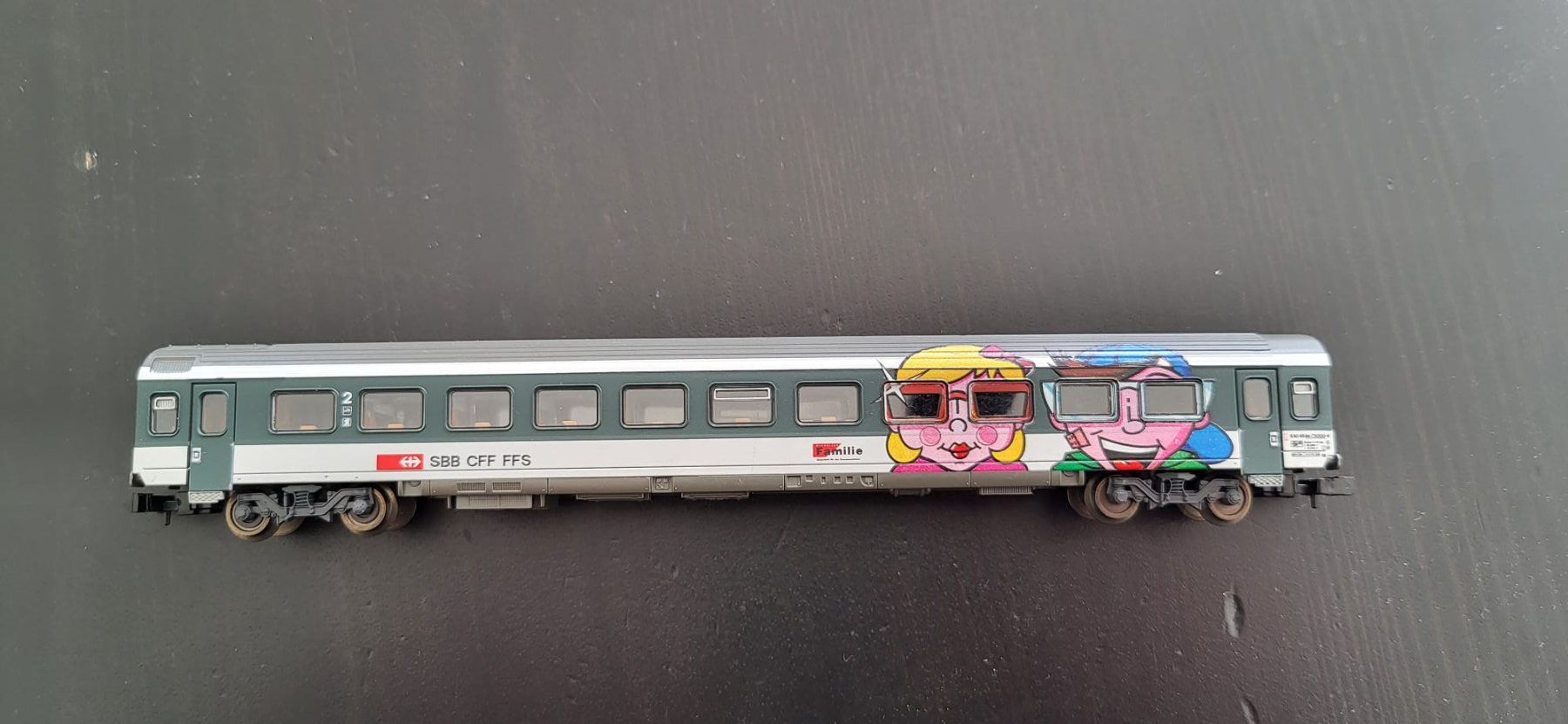 Modellini di ferrovie: Voiture VU IV Famille – Usato da Colombier NE venduto da Couscous12