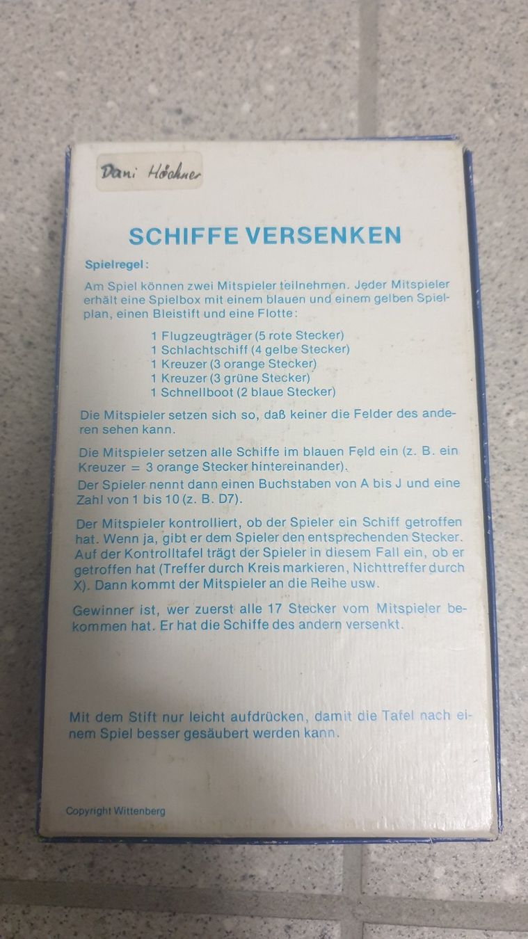 Giochi: Schiffe versenken – Usato da Stäfa venduto da Supertramp73 2