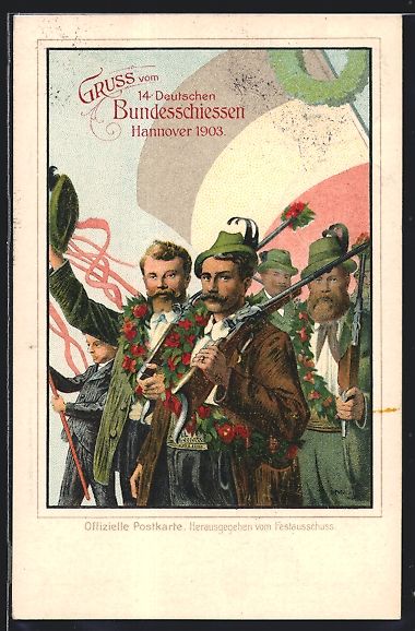 Cancelleria postale: Litho Ganzsache PP27C17: Hannover, 14. B – Usato da Berlin venduto da bartko-reher
