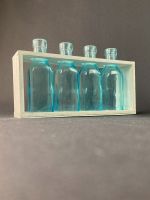 Deko | Glasflaschen in Holzrahmen | Shabby Chic
