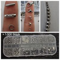 >1.000x Endteile 304 Edelstahl Box Karabiner Kugeln Schmuck