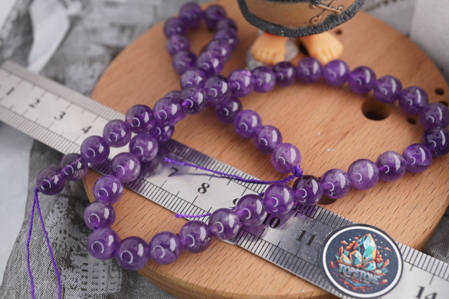 Minerali & Pietre curative: Amethyst  6mm Kugel Strang    Ab 1.- – Nuovo e nell'imballaggio originale da Eschenbach SG venduto da topstone 4