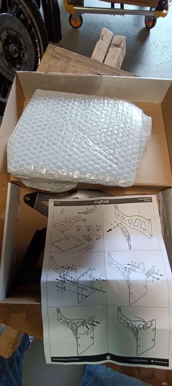 Wandhalterungen: Motorrad Nummernschild Halter seitlich universal  – Neu und originalverpackt aus Flühli LU von magicax 1