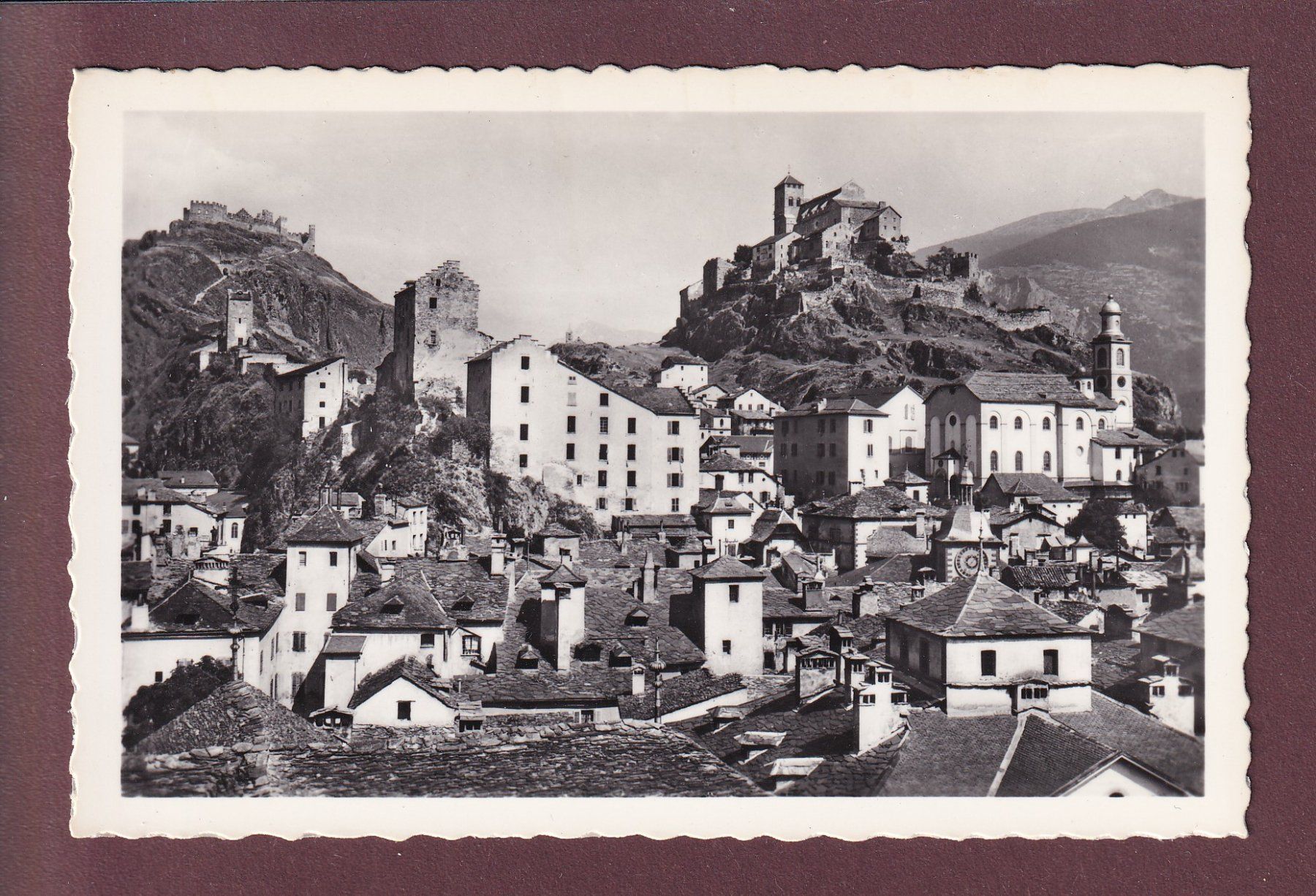 Ansichtskarten: SION - Tourbillon et Valère – Gebraucht aus Pully von nicecards