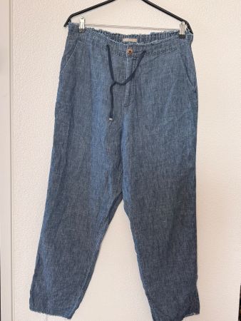 Nile: Lockere Sommerhose dunkelblau, Jeansstoff