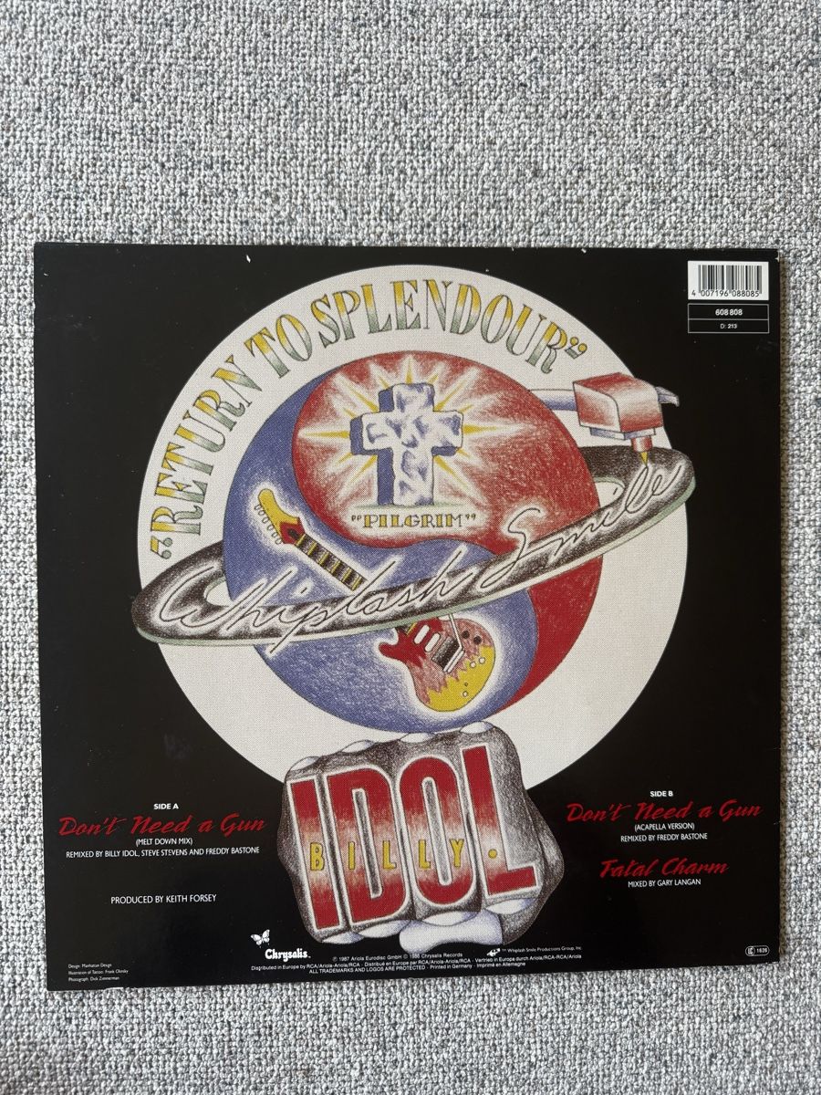 Schallplatten: Billy Idol - Don't Need A Gun -  12" Maxi - 80s – Gebraucht aus Rorbas von BlackstarRecords 1