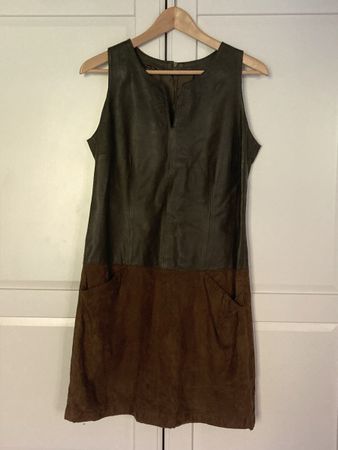 Massimo Dutti Echtlederkleid – Größe L