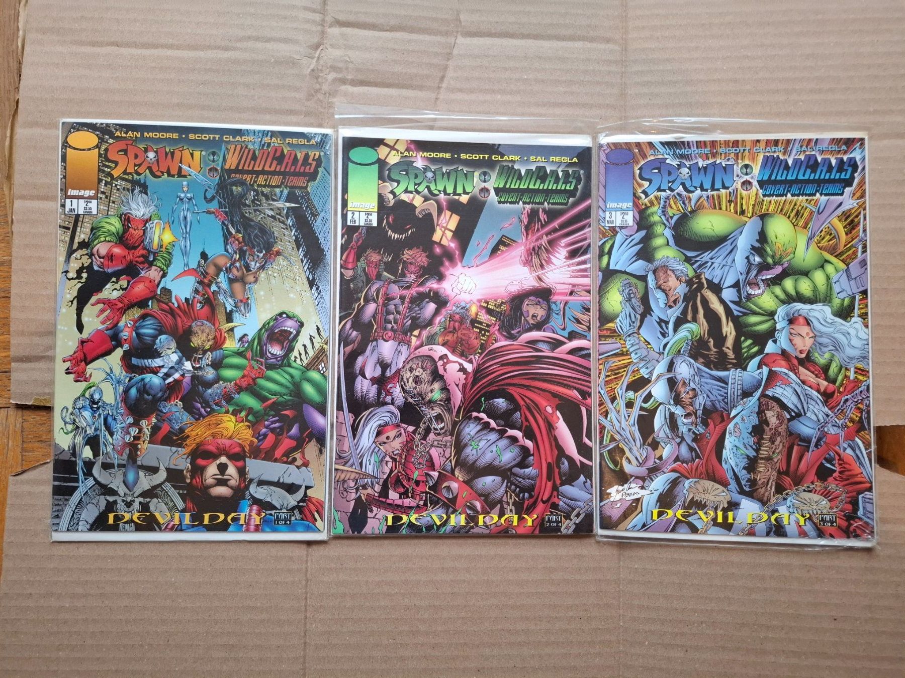 Comics: Spawn Wildcats - Devil Day Part 1-2-3 / 4 – Neu und originalverpackt aus Onex von kal_b2w8