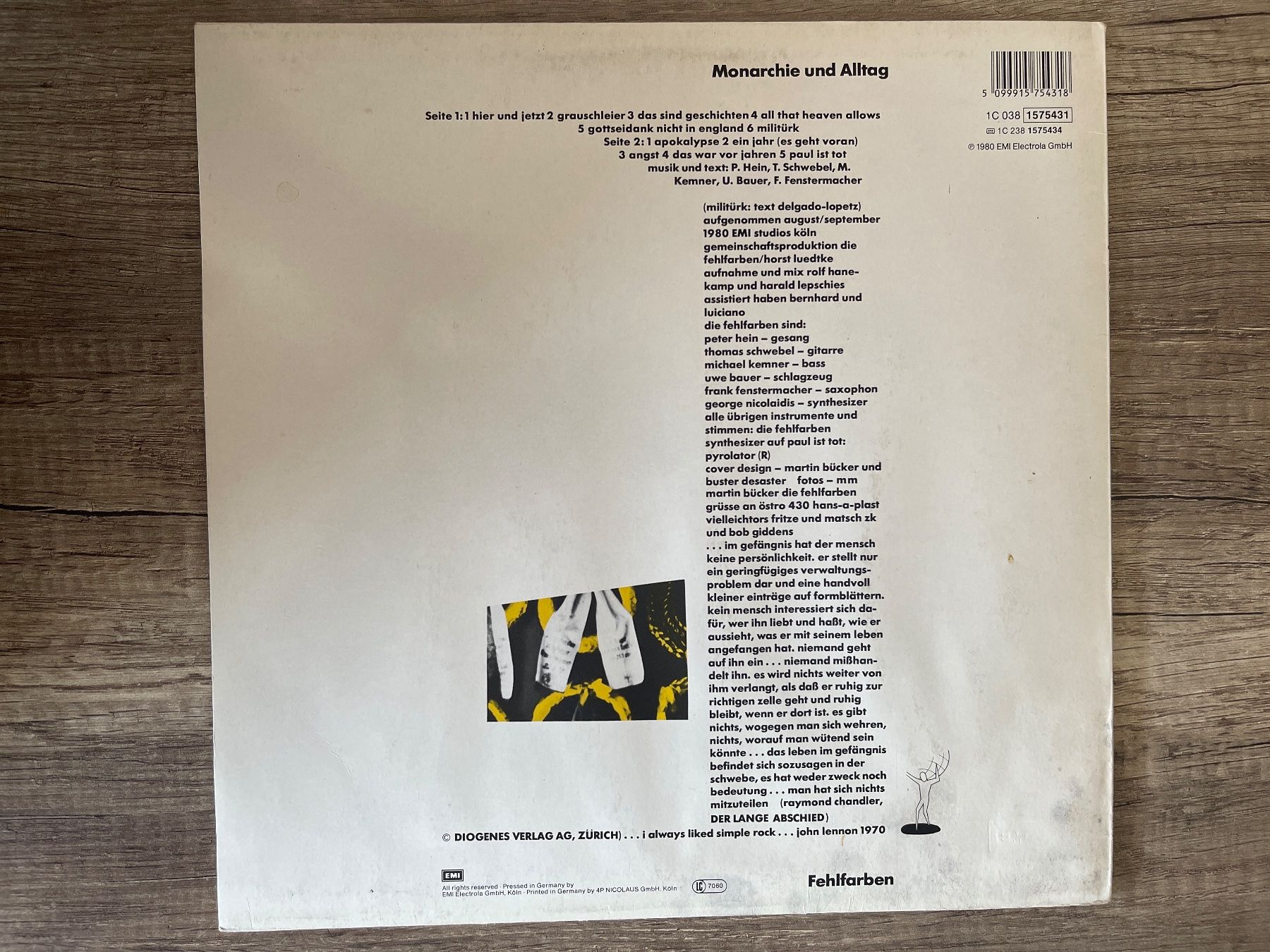 Dischi in vinile: A38/Fehlfarben - Monarchie und Alltag – Usato da Frutigen venduto da Philippe_jsp 1