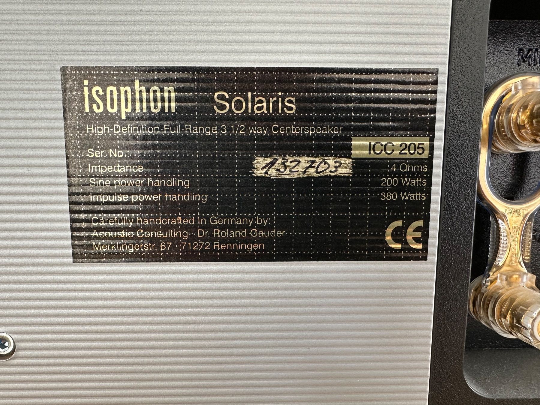 Casse acustiche: Isophon Solaris Center Lautsprecher – Usato da Dachsen venduto da Mluxury 3