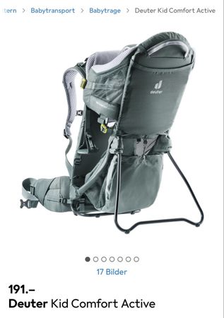 Deuter Kid Comfort Active Rucksack sehr guter Zustand