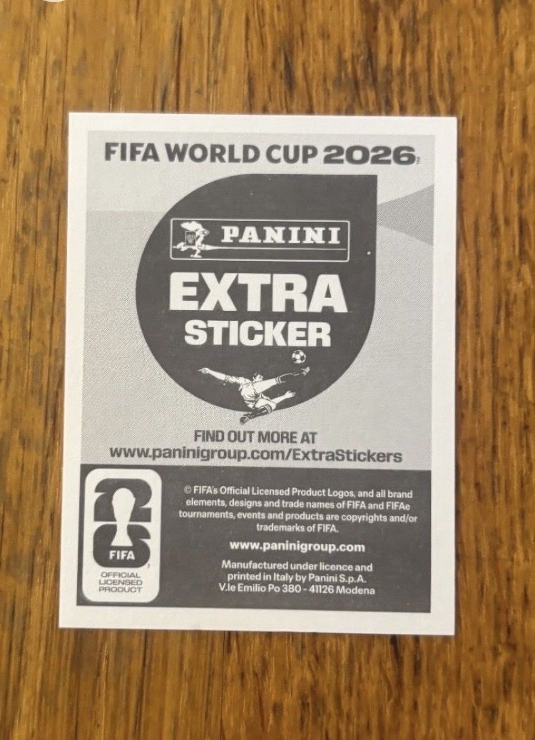 Aufkleber: Extra Sticker Gold Vinícius Junior  – Neu und originalverpackt aus Broc von gal_tv7b 2