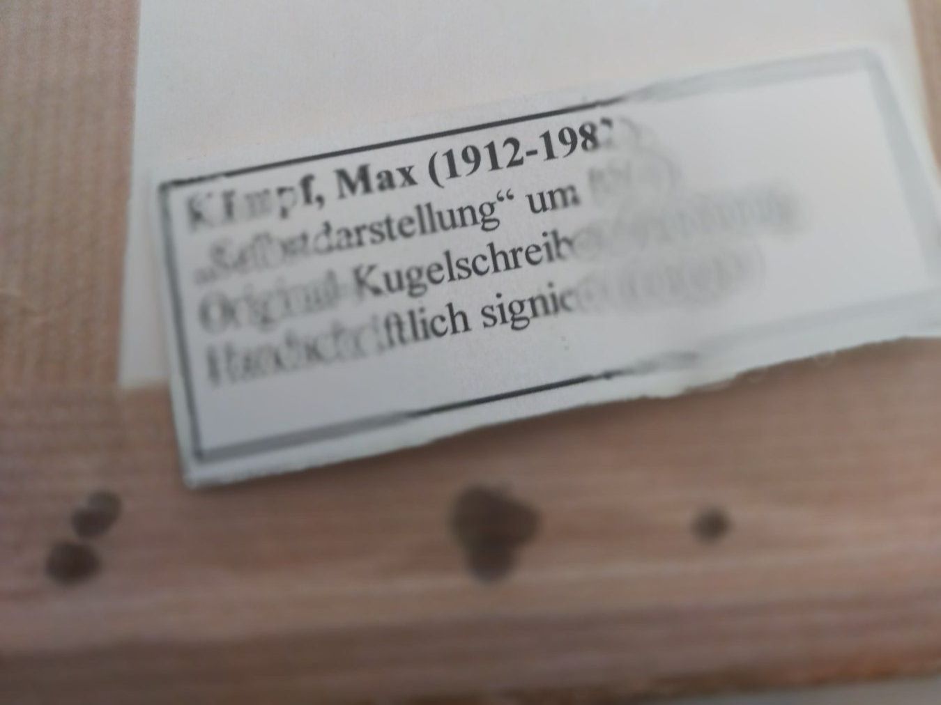 Dipinti: Max Kämpf (1912 - 1982) De Megge – Usato da Zürich venduto da Zuerichparis08 4