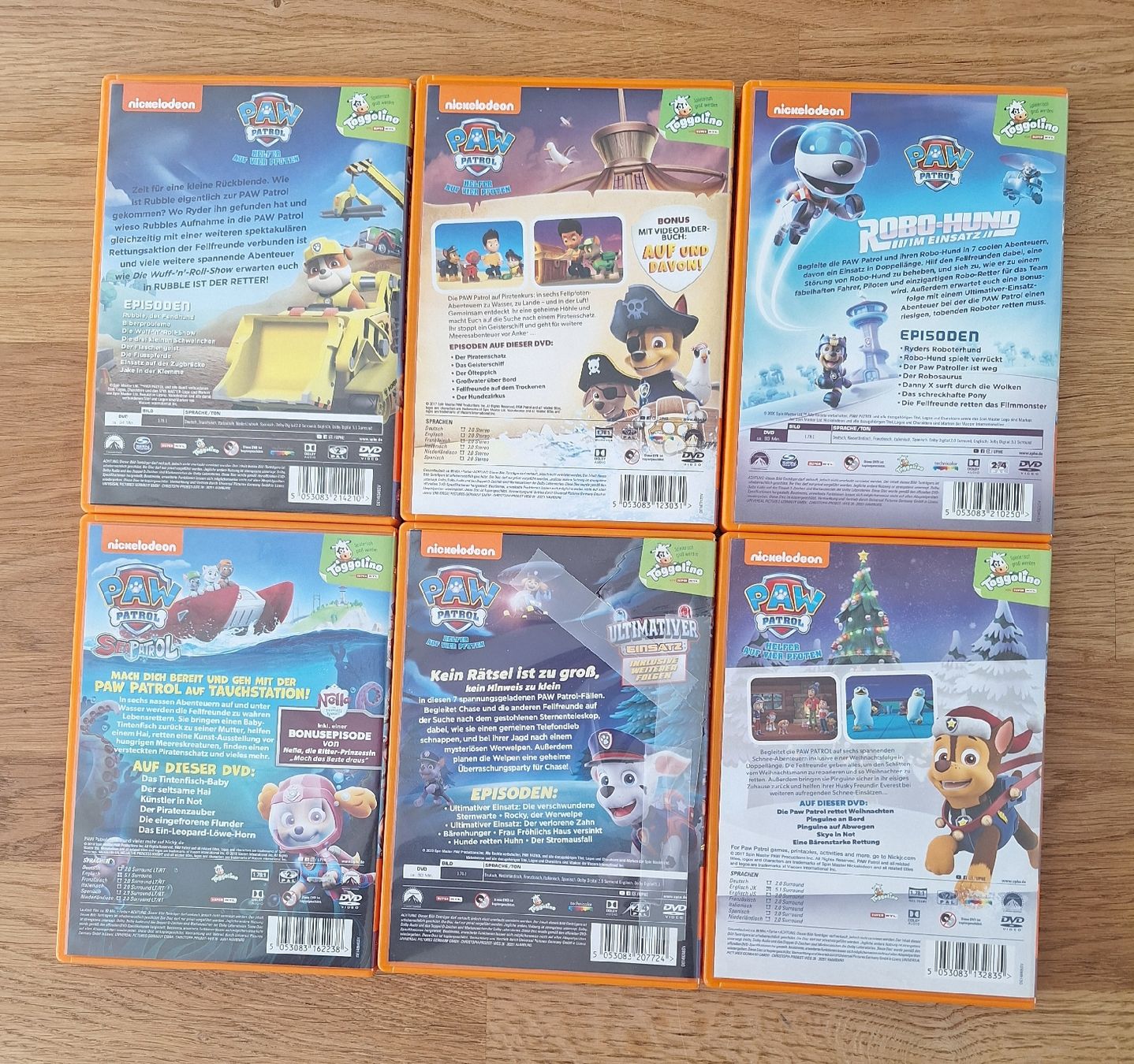 Tutti i DVDs: 6 Paw Patrol DVD – Usato da Sissach venduto da luvama 1