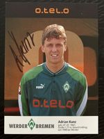 Adrian Kunz Autogrammkarte Werder Bremen signiert Fussball