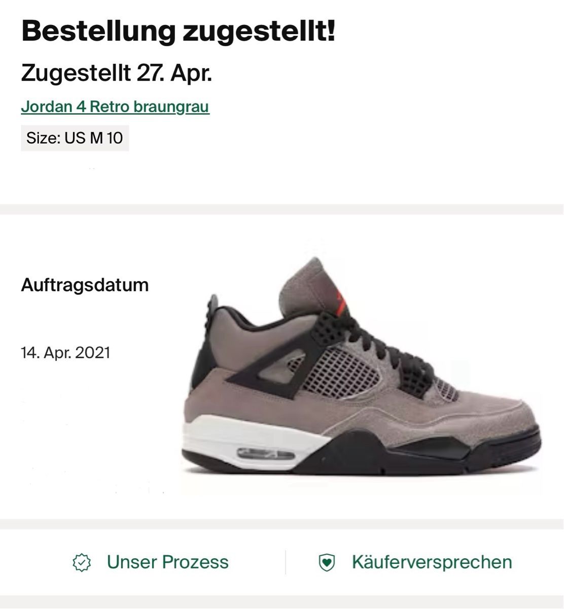 Jordan Scarpe da uomo: Jordan 4 taupe haze – Usato da Stadel venduto da Luan.J 5
