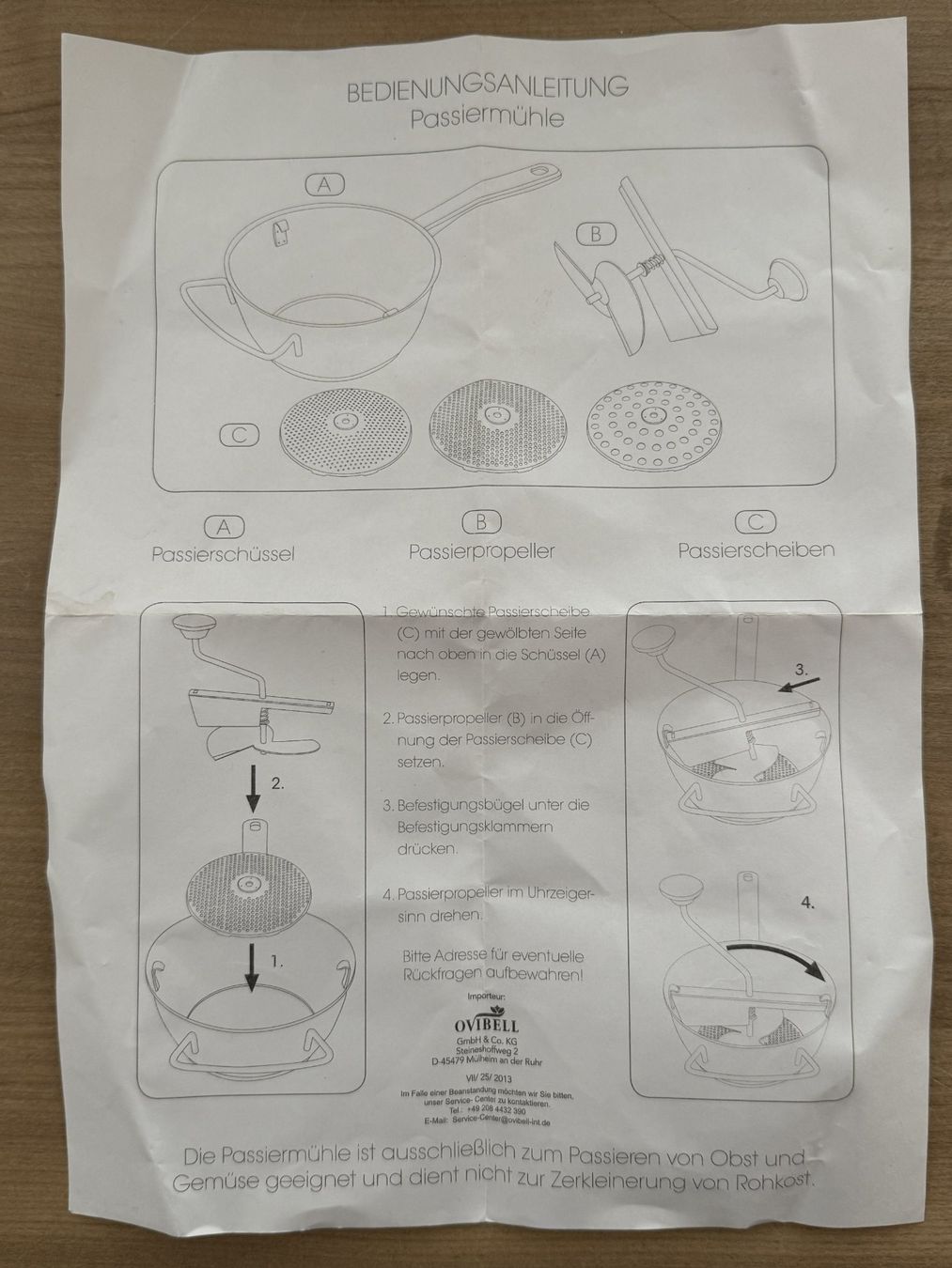 Elettrodomestici da cucina: Passe-Vite – Usato da Oberwil BL venduto da Lepidolith 2