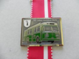 Medaille Bus 50 Jahre Autobus Stadt Basel BVB 1980
